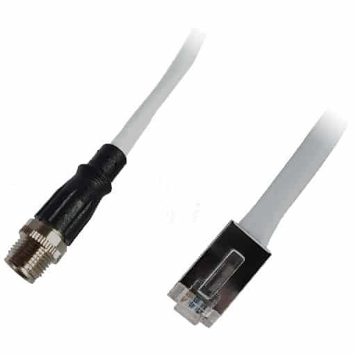 M12 to RJ45 Ethernet Cable & RJ45 Coupler